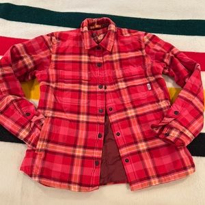 Stop snap front shirt jacket size Medium